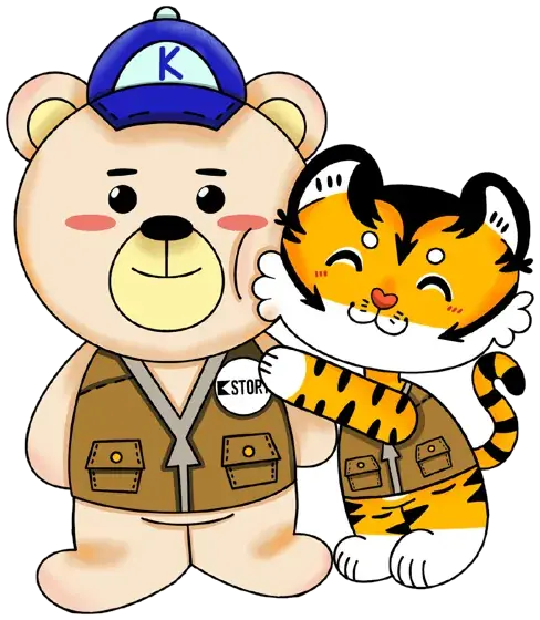 The KSTORY bear with KEnvia's Tiko