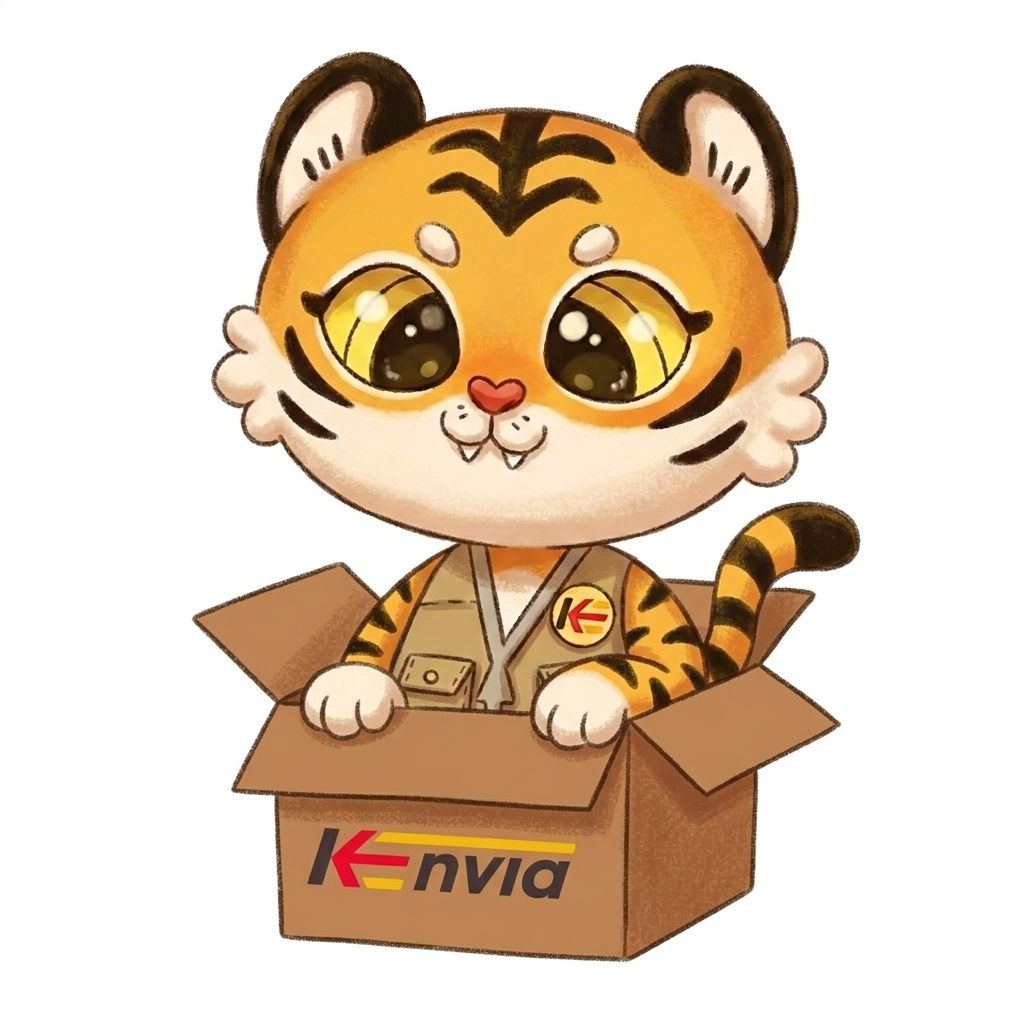 Tiko in a KEnvia box